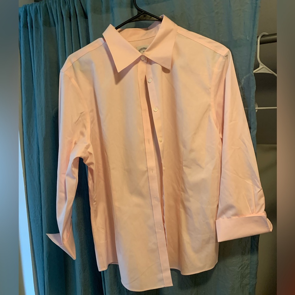 Brooks Brothers NWOT non-iron fitted stretch dress shirt 14